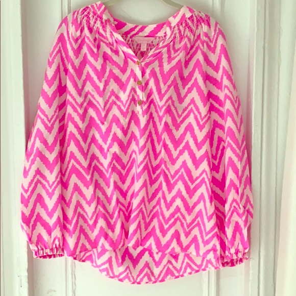 Lilly Pulitzer Silk Blouse - Picture 1 of 4
